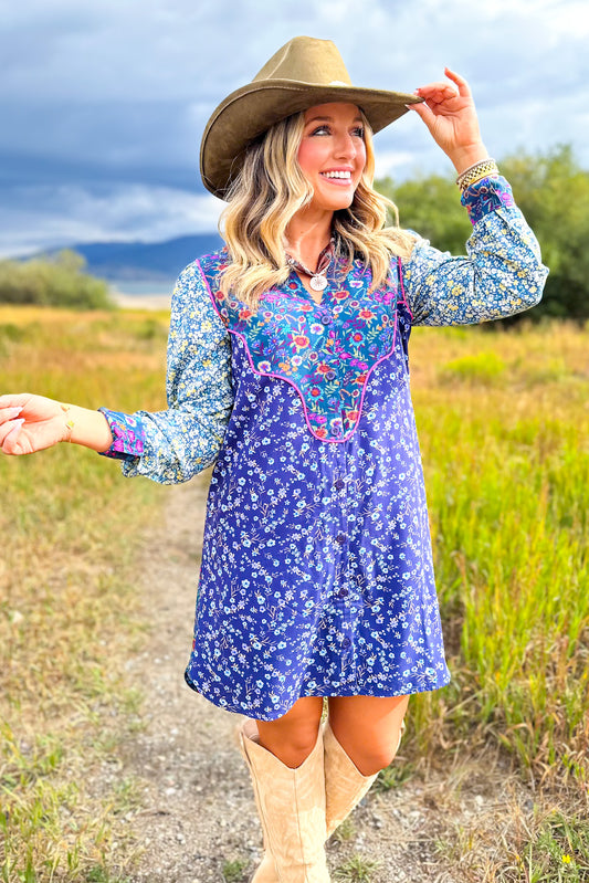 SSYS Livvy Mix Print Dress In Floral