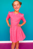 SSYS Kids Emma Jean Printed Twirl Dress In Pink Animal