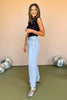 Lovervet By Vervet Super High Rise Barrel Leg Jeans, suitcase collection,  must have jeans, must have style, must have denim, fall fashion, street style, mom style, elevated comfortable, elevated style, shop style your senses by mallory fitzsimmons