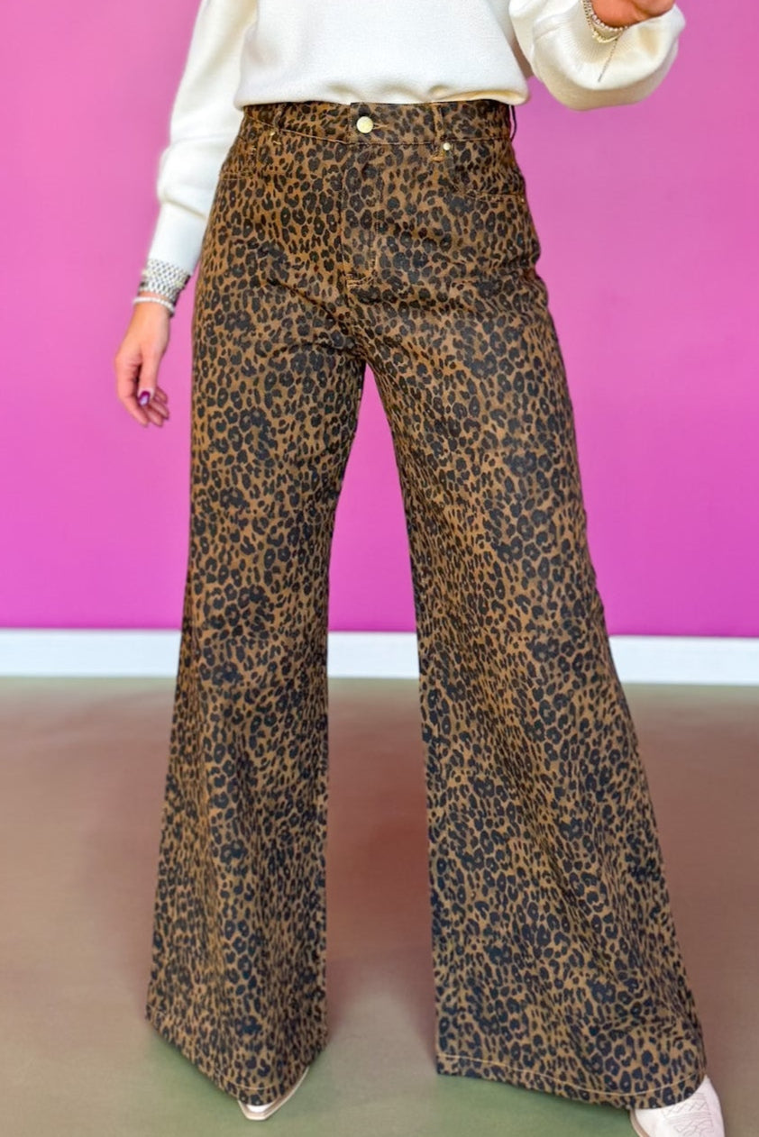 SSYS Nova Wide Leg Jeans In Animal