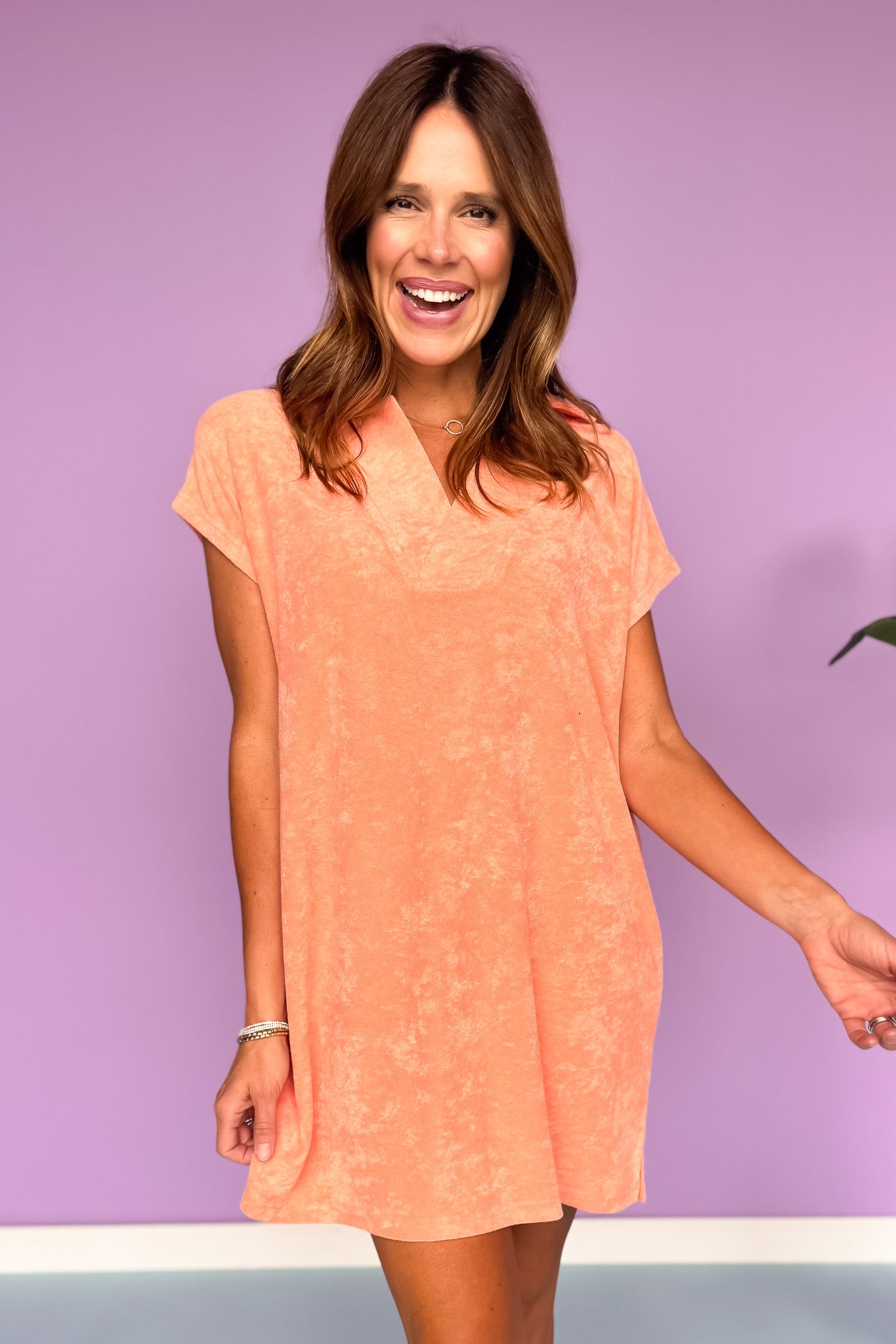 SSYS Coral Luxe Terry Swim Cover *FINAL SALE*