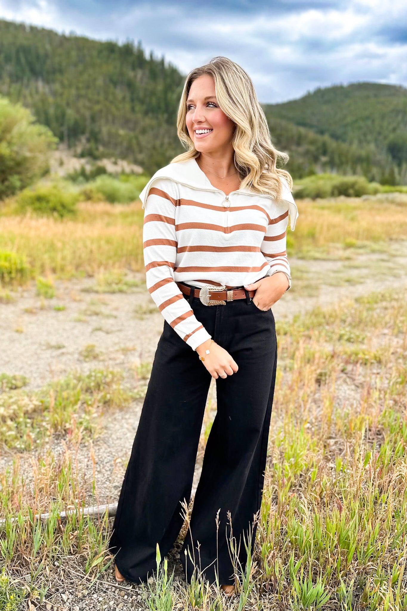 SSYS Victoria Super Wide Leg Jeans In Black