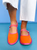 Orange Cotton Mary Jane Ballet Flats *FINAL SALE*