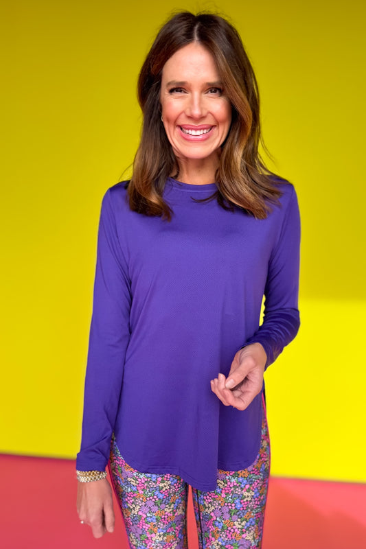 SSYS Electric Purple Long Sleeve Active Top