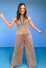 Brown Acid Washed Twill Wide Leg Pants *FINAL SALE*