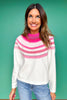 SSYS Julia Fair Isle Sweater In Ivory