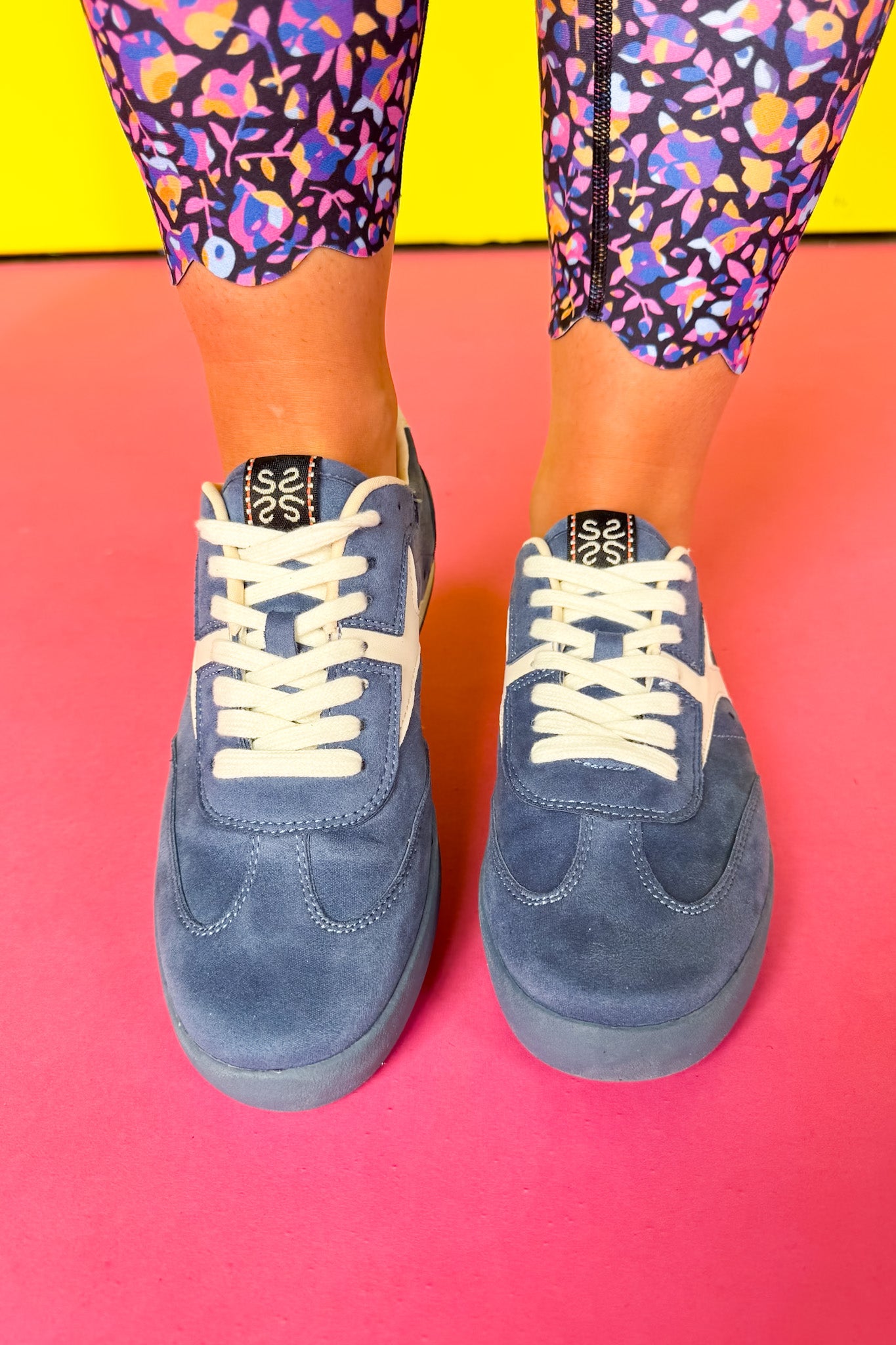 Shu Shop Blue Suede Retro Sneakers
