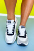Vintage Havana Black Star Metallic Detail Sneakers