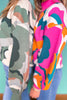 SSYS Aspen Mock Neck Sweater In Abstract Camo