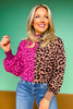SSYS Cynthia Mock Neck Sweater In Multi Animal
