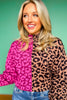 SSYS Cynthia Mock Neck Sweater In Multi Animal