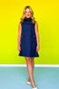 SSYS Ruth Sleeveless Mock Neck Dress In Navy *FINAL SALE*