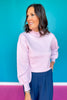 SSYS Merritt Mock Neck Sweater In Light Pink