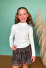 SSYS Kids Signature Long Sleeve Turtleneck In Ivory