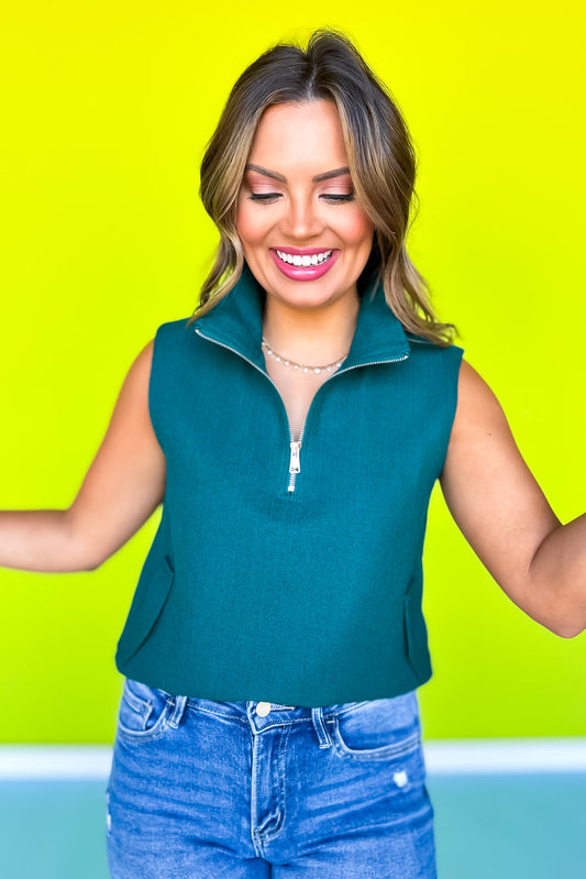 SSYS Rory Sleeveless Vest Top In Teal