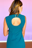 SSYS Alexa Cut Out Grommet Sleeveless Dress In Teal *FINAL SALE*