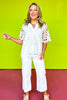 Off White Lace Collared Top *FINAL SALE*