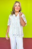 Off White Lace Collared Top *FINAL SALE*
