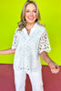 Off White Lace Collared Top *FINAL SALE*