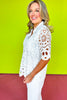 Off White Lace Collared Top *FINAL SALE*