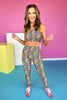 SSYS Black Neon Animal Print Compression High Waist Leggings *FINAL SALE*