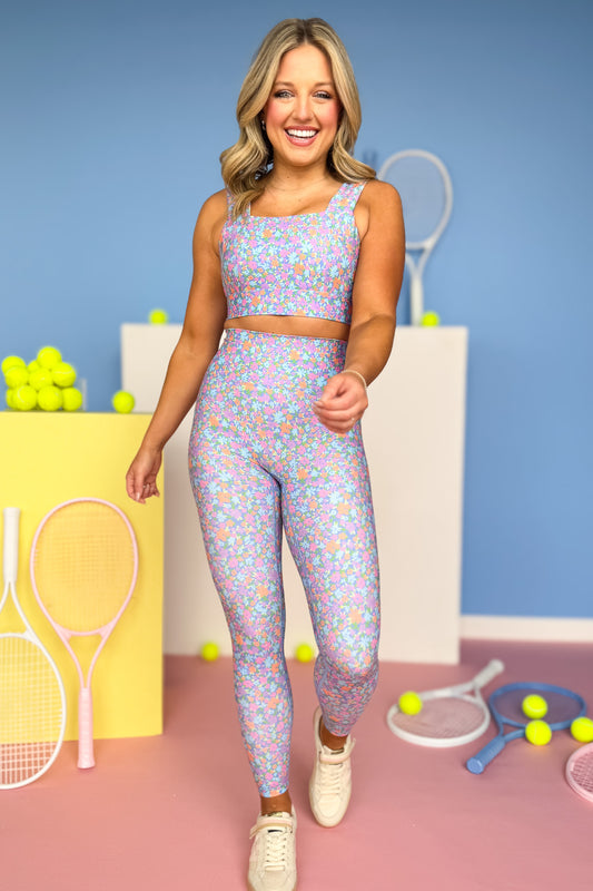 SSYS Pastel Floral High Waist Seamless Butter Leggings *FINAL SALE*