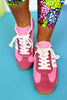 Pink Multi Tone Trim Sneakers