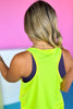 SSYS Honeycomb Racerback Active Tank In Lime *FINAL SALE*