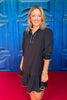 SSYS Phoebe Dress In Black With Taupe Trim *FINAL SALE*