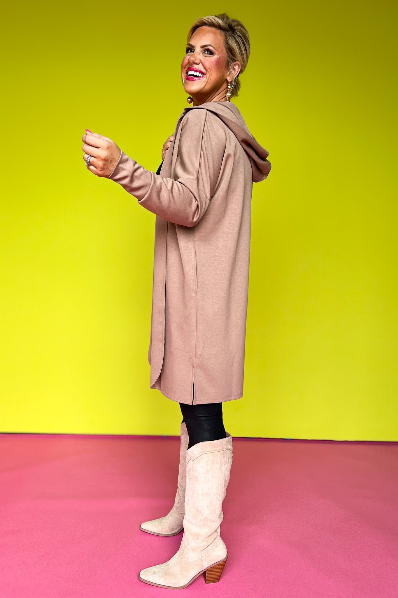 SSYS Maya Air Cardigan In Taupe *FINAL SALE*