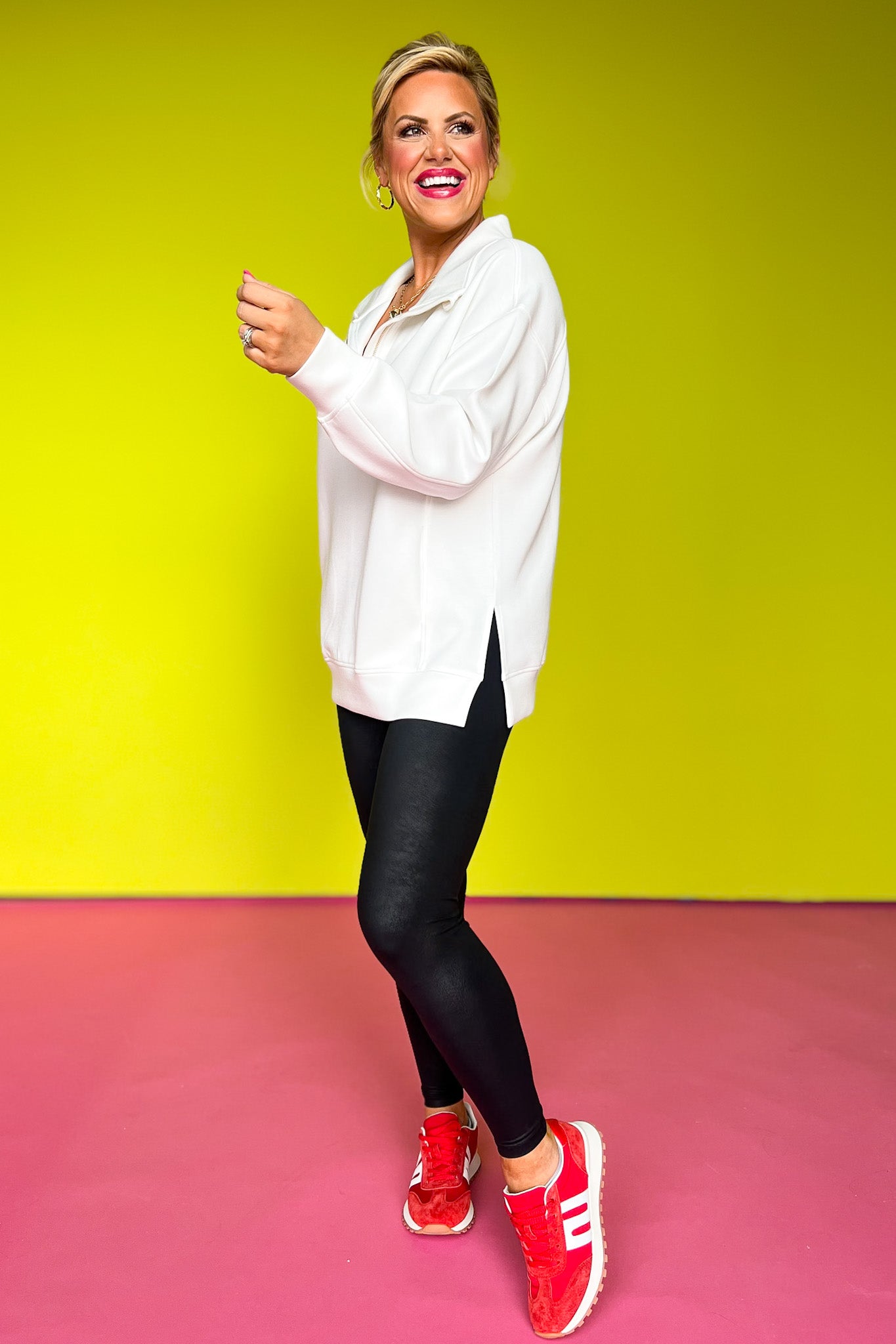 SSYS Ainsley Air Pullover In Ivory