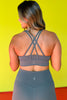 SSYS Spruce Green Butter Criss Cross Back Sports Bra *FINAL SALE*