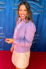SSYS Belle Textured Scallop Open Blazer In Lavender *FINAL SALE*