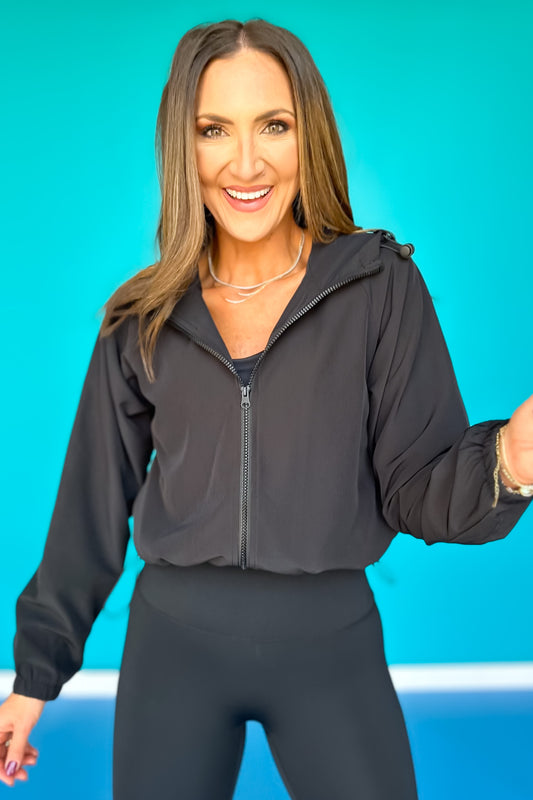 SSYS Black Zip Hooded Jacket