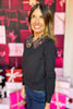 SSYS Loretta Sequin Peter Pan Collar Sweater In Multi