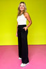 SSYS Lightweight Air Wide Leg Pants In Black *FINAL SALE*