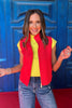 SSYS Rory Zip Up Vest In Red *FINAL SALE*