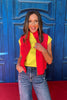 SSYS Rory Zip Up Vest In Red *FINAL SALE*