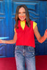 SSYS Rory Zip Up Vest In Red *FINAL SALE*