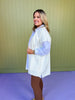 SSYS The Genevieve Open Drape Cardigan In Ivory *FINAL SALE*
