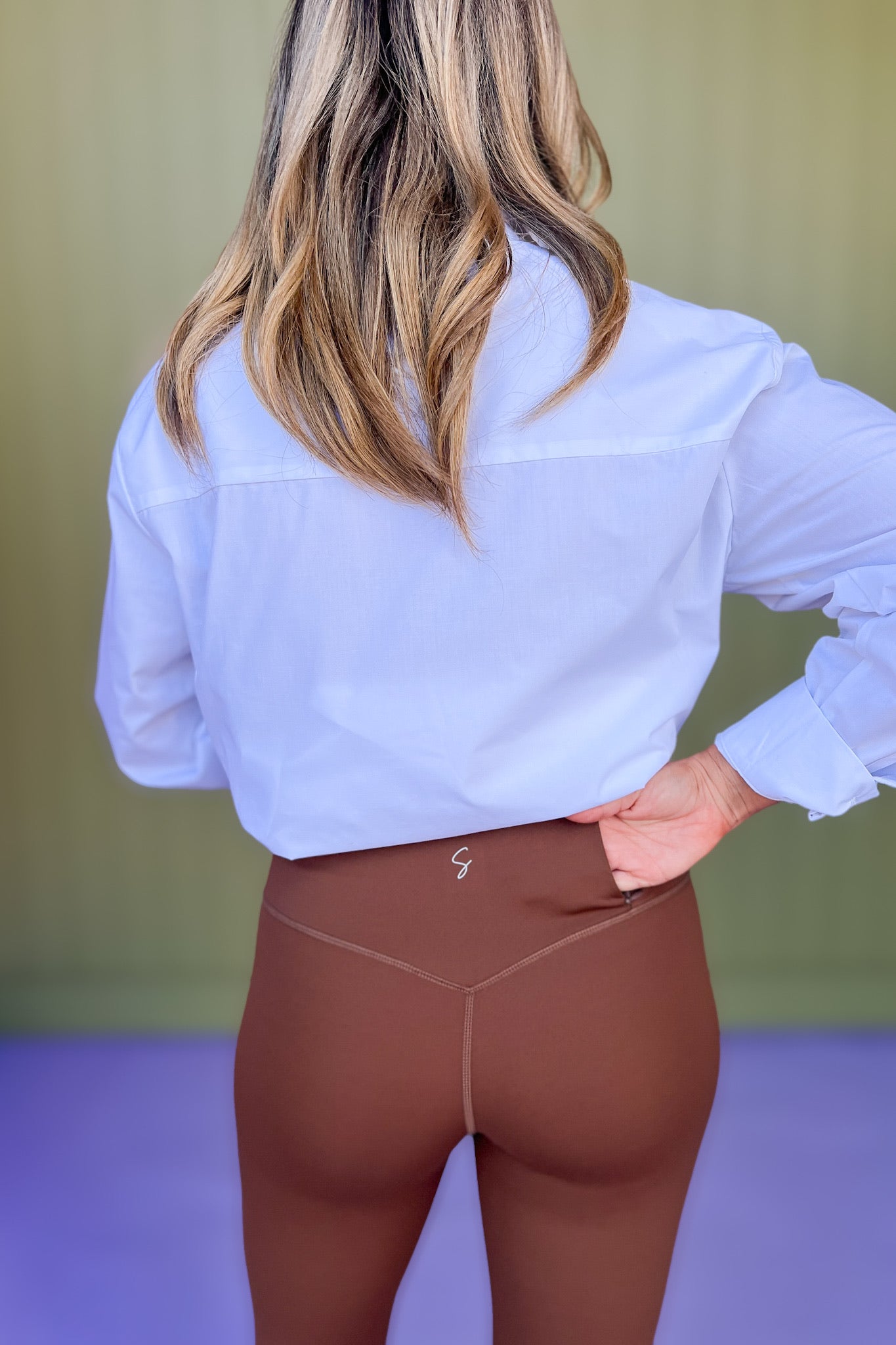 SSYS Chocolate Brown Incognito High Waist Leggings *FINAL SALE*