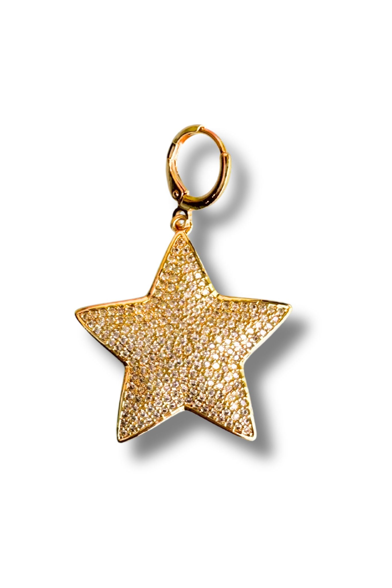 Gold Crystal Star Charm