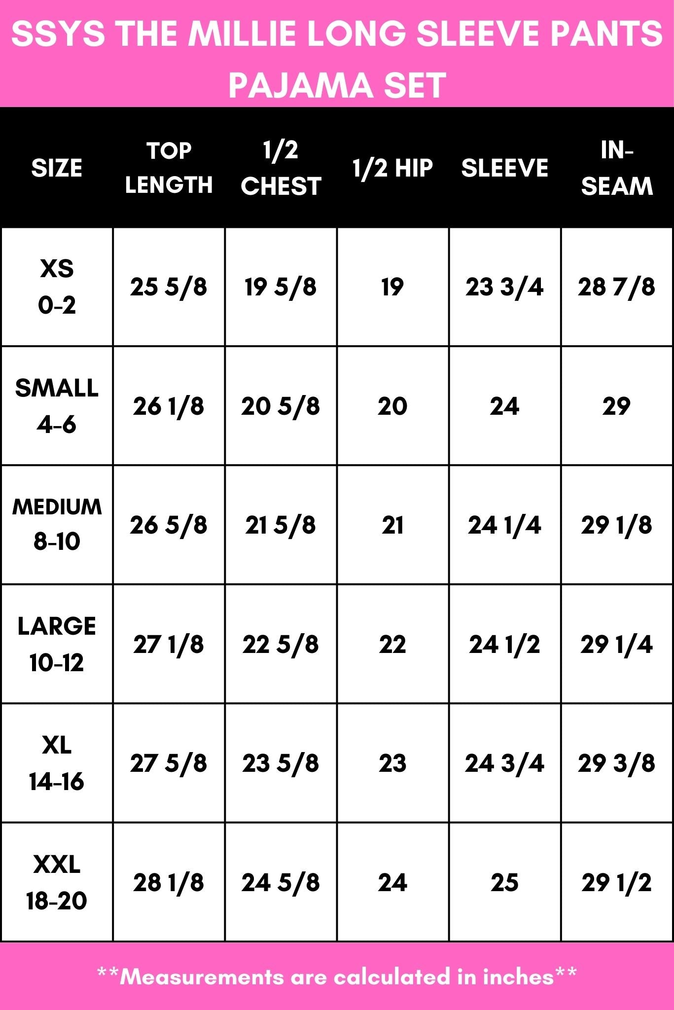 SSYS Millie Long Sleeve Pink Candy Hearts Pajamas Set *FINAL SALE*