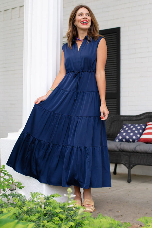 SSYS Rowe Dress In Navy