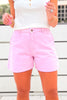 SSYS Carson Pale Pink Denim Walking Shorts