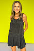 SSYS Mia One Tier Terry Swim Cover In Black *FINAL SALE*