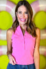 SSYS Cece Knit Sleeveless Tank In Bubblegum Pink