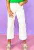 White High Rise Wide Leg Cropped Denim Pants *FINAL SALE*