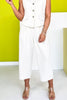 SSYS Jules Barrel Crop Trousers In Ivory