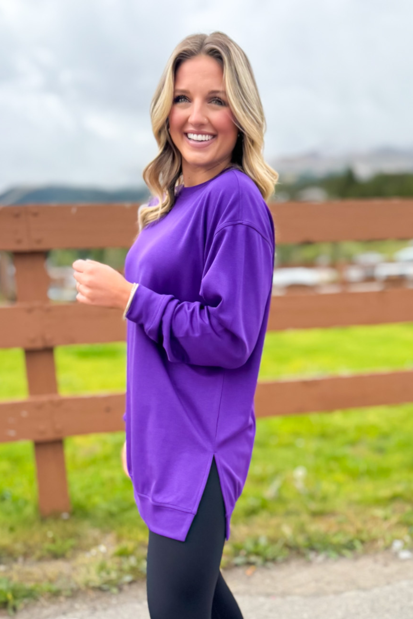 SSYS Lilly Air Sweatshirt In Purple